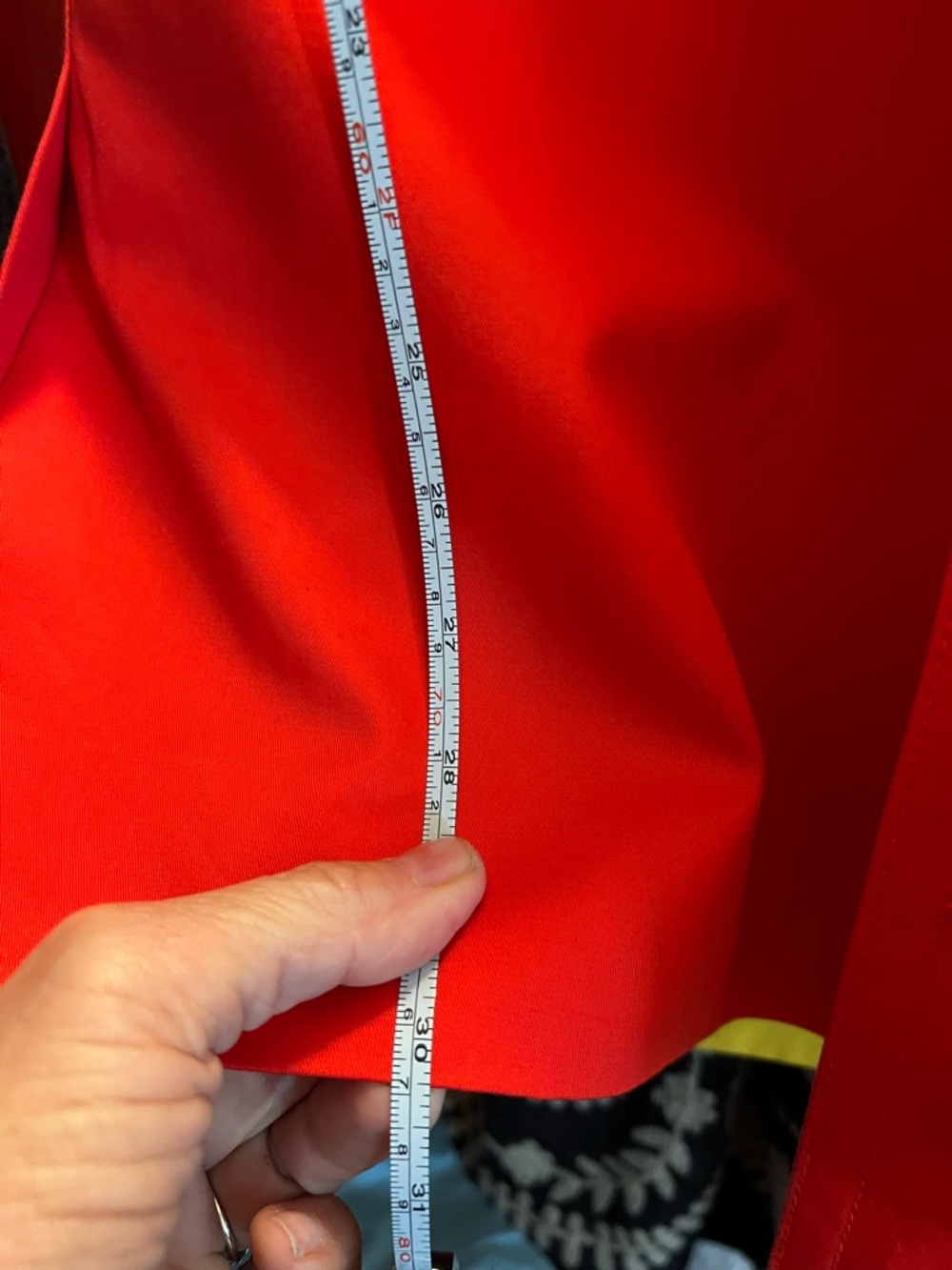 Coach Vivid Red Double-Breasted Trench Coat - Picture 5 of 6